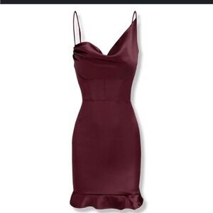 Cider Satin Mini Dress